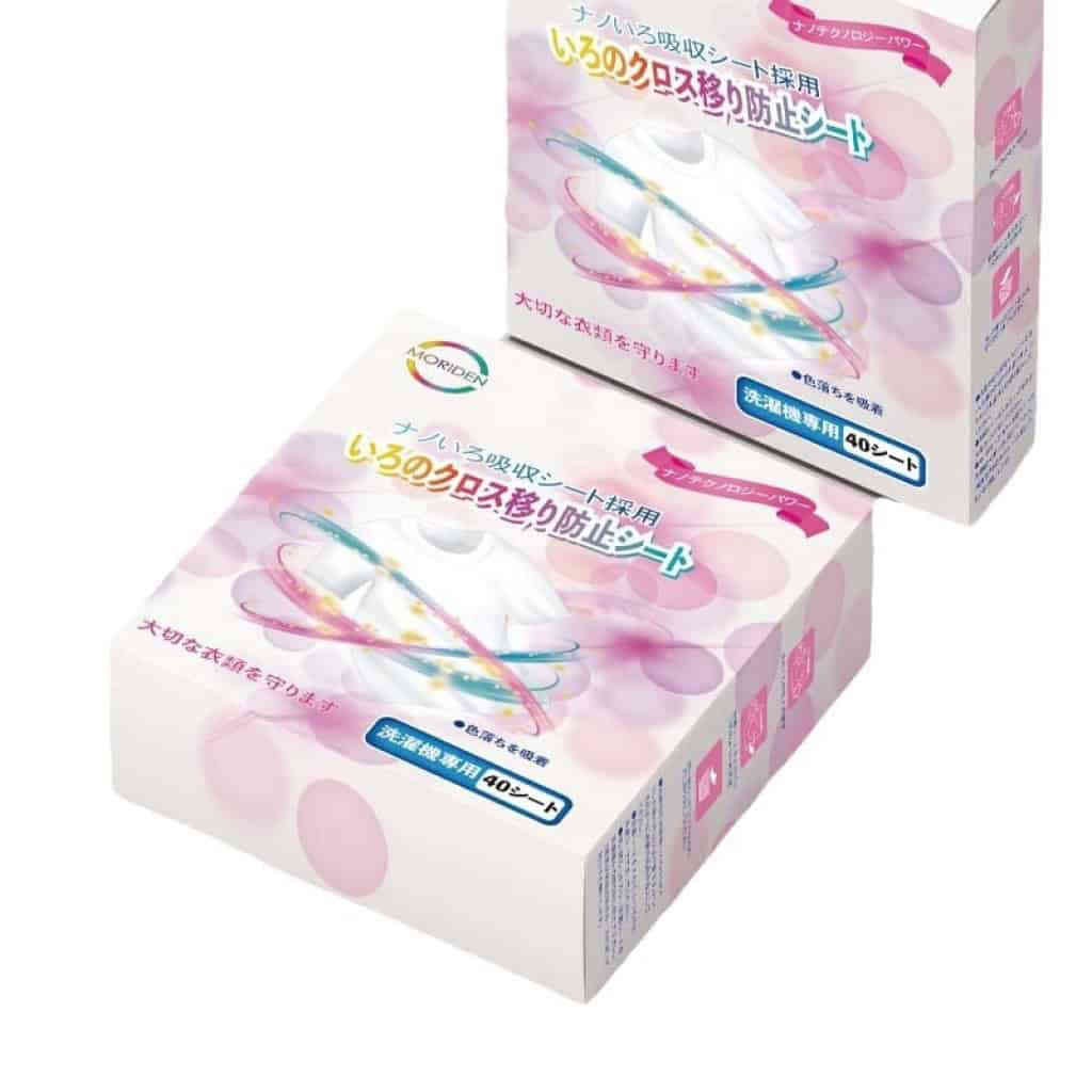 【森伝 moriden】日本熱銷·納米吸色技術｜洗衣吸色片｜40片裝，守護您的每一件珍貴衣物