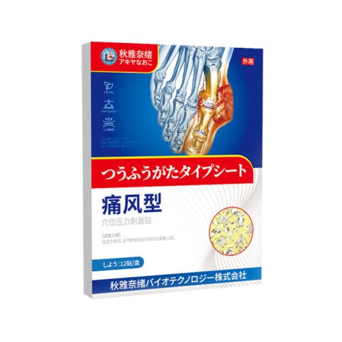 ( 日本 ) 秋雅奈緒痛風手指疼痛關節痛舒緩專用藥貼 ( 一盒12貼 )x2