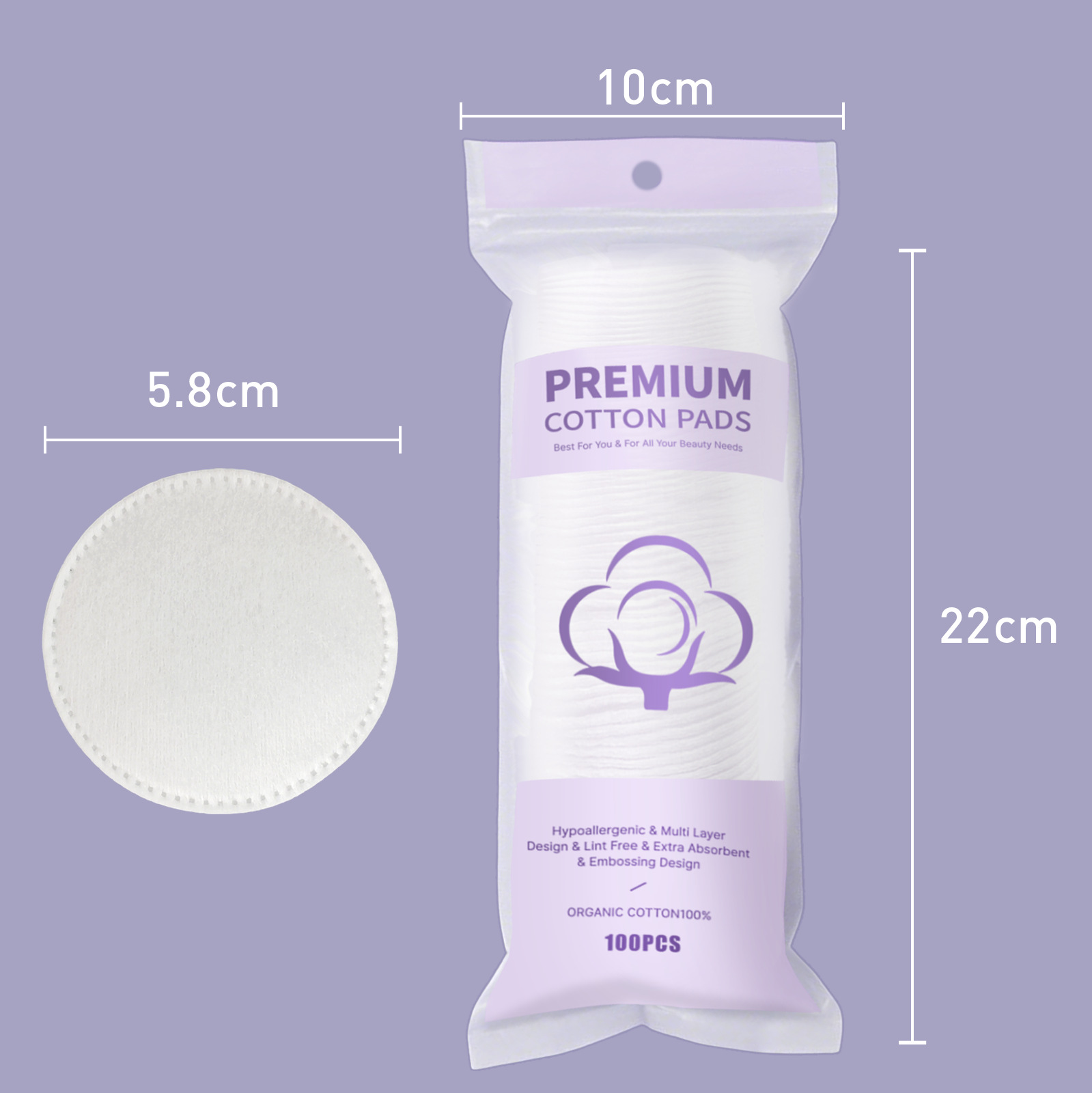 cartirand 三層加厚化妝棉( 一袋100片)x2袋 cartirand 三層加厚化妝棉( 一袋100片)x2袋