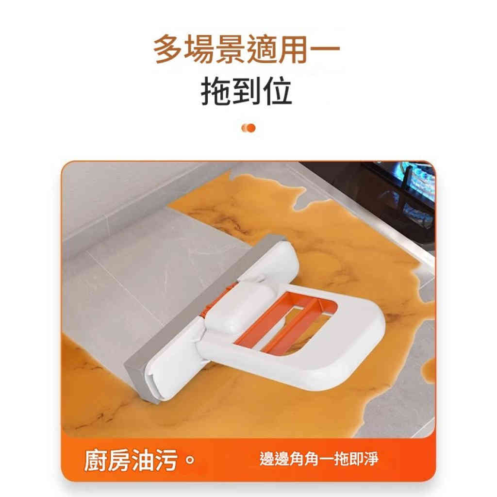 「迷你小拖把3支裝 + 10塊海綿頭｜免手洗強效去污，一推一拉搞定全屋清潔！」