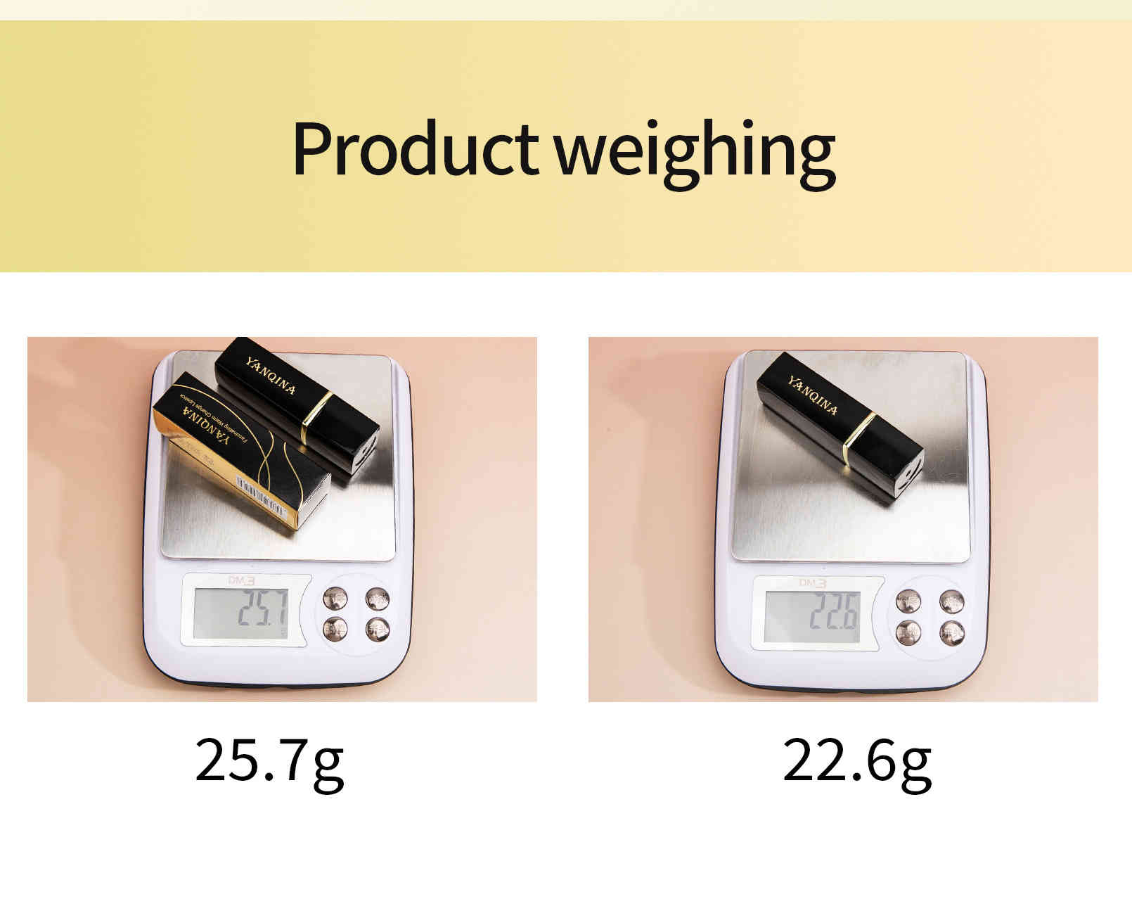 yanqina 胡蘿蔔素變色保濕滋潤口唇膏3.2g/支x2