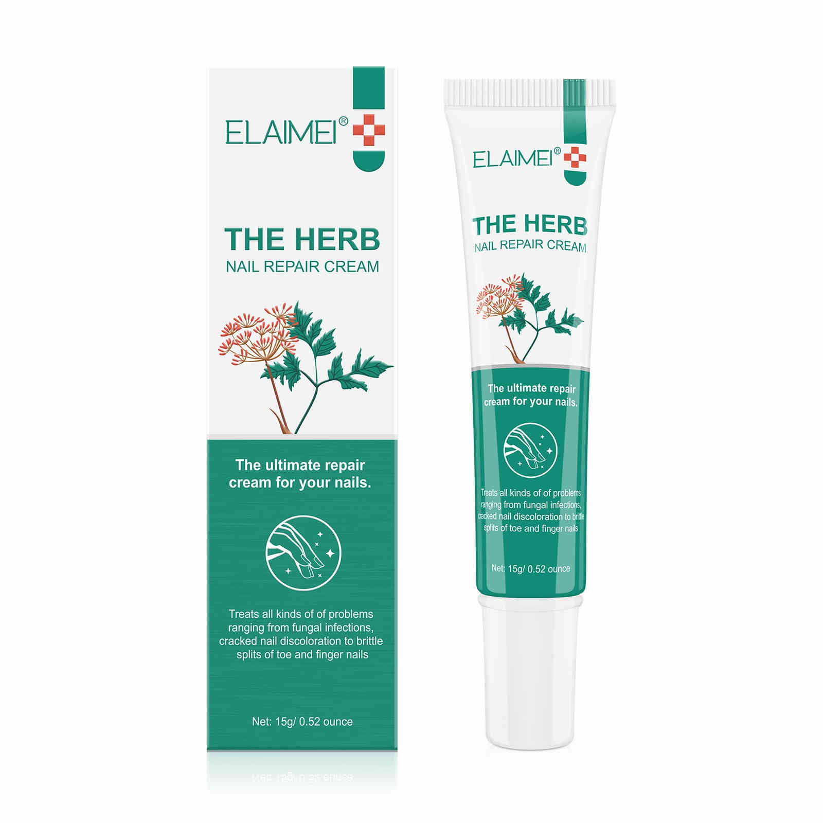 elaimei 草本攝取物指甲修復膏15ml/支x2
