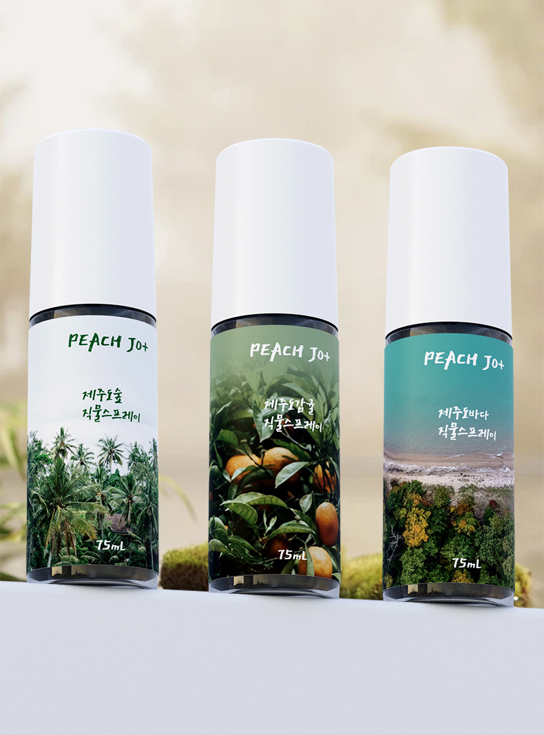 ( 韓國 ) peach jo+ 濟州島柑橘/森林/大海衣服香薰噴霧 75ml/瓶x2