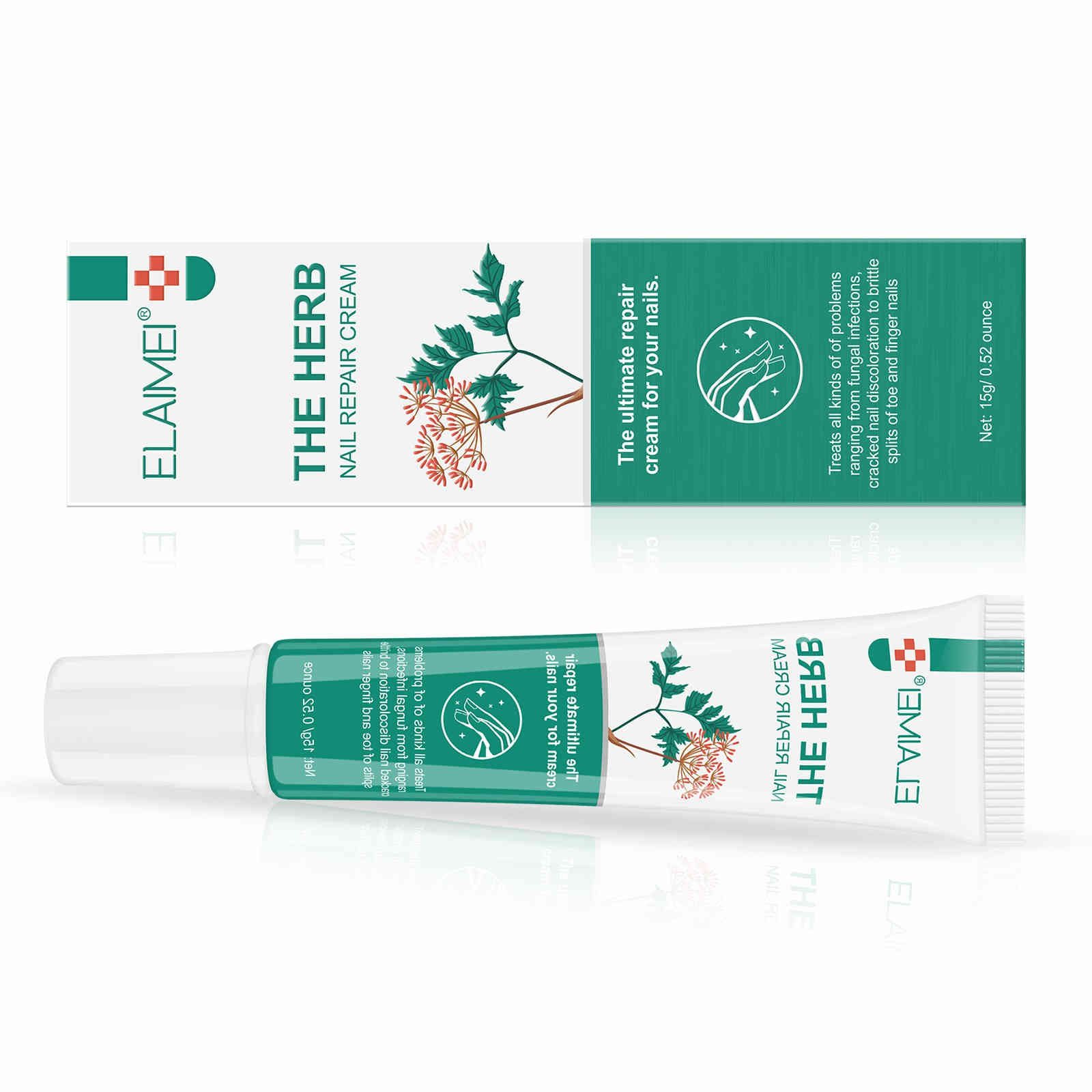 elaimei 草本攝取物指甲修復膏15ml/支x2