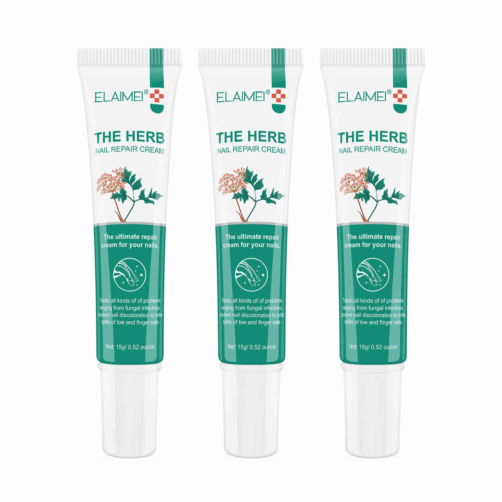 elaimei 草本攝取物指甲修復膏15ml/支x2