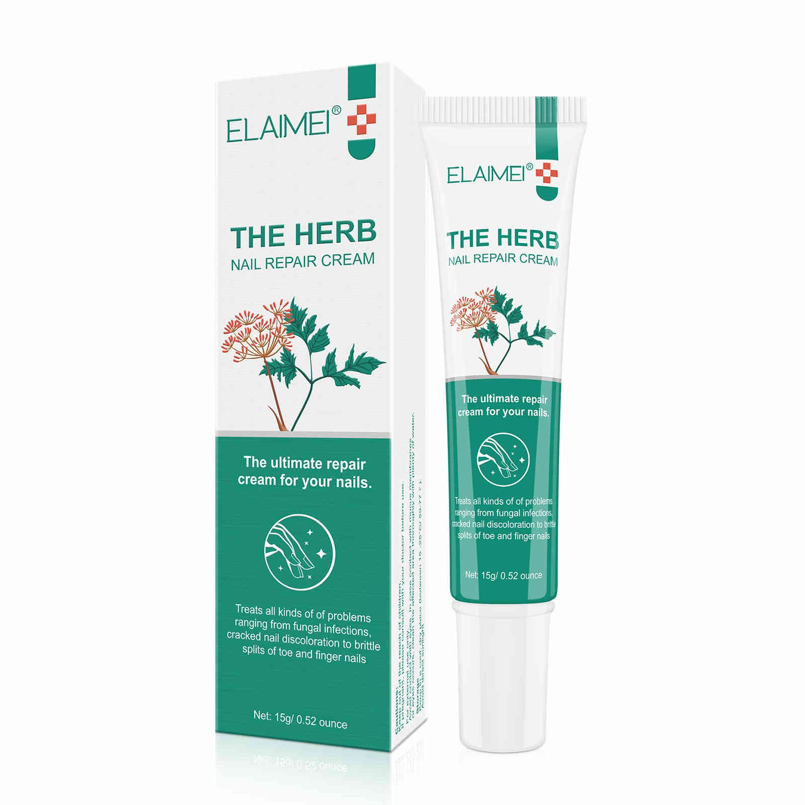elaimei 草本攝取物指甲修復膏15ml/支x2