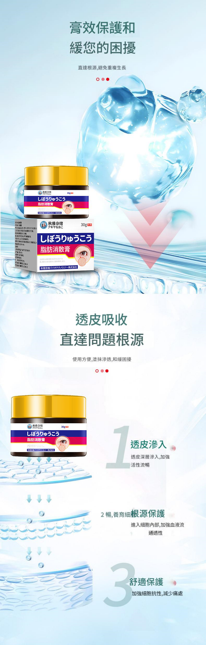 ( 日本 ) 秋雅奈緒特效退黑眼圈色素沉積發黑護理膏 30g/瓶x