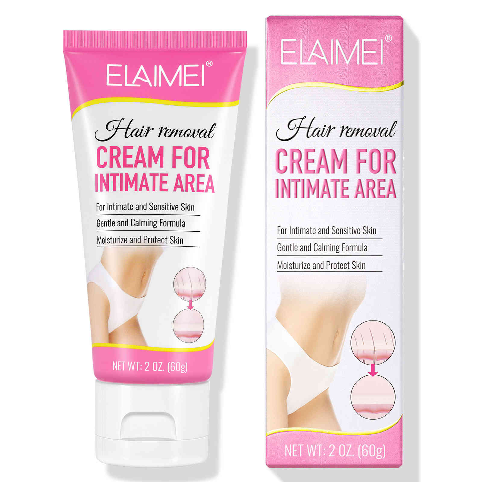 elaimei 女士私密處除毛膏 60g/支