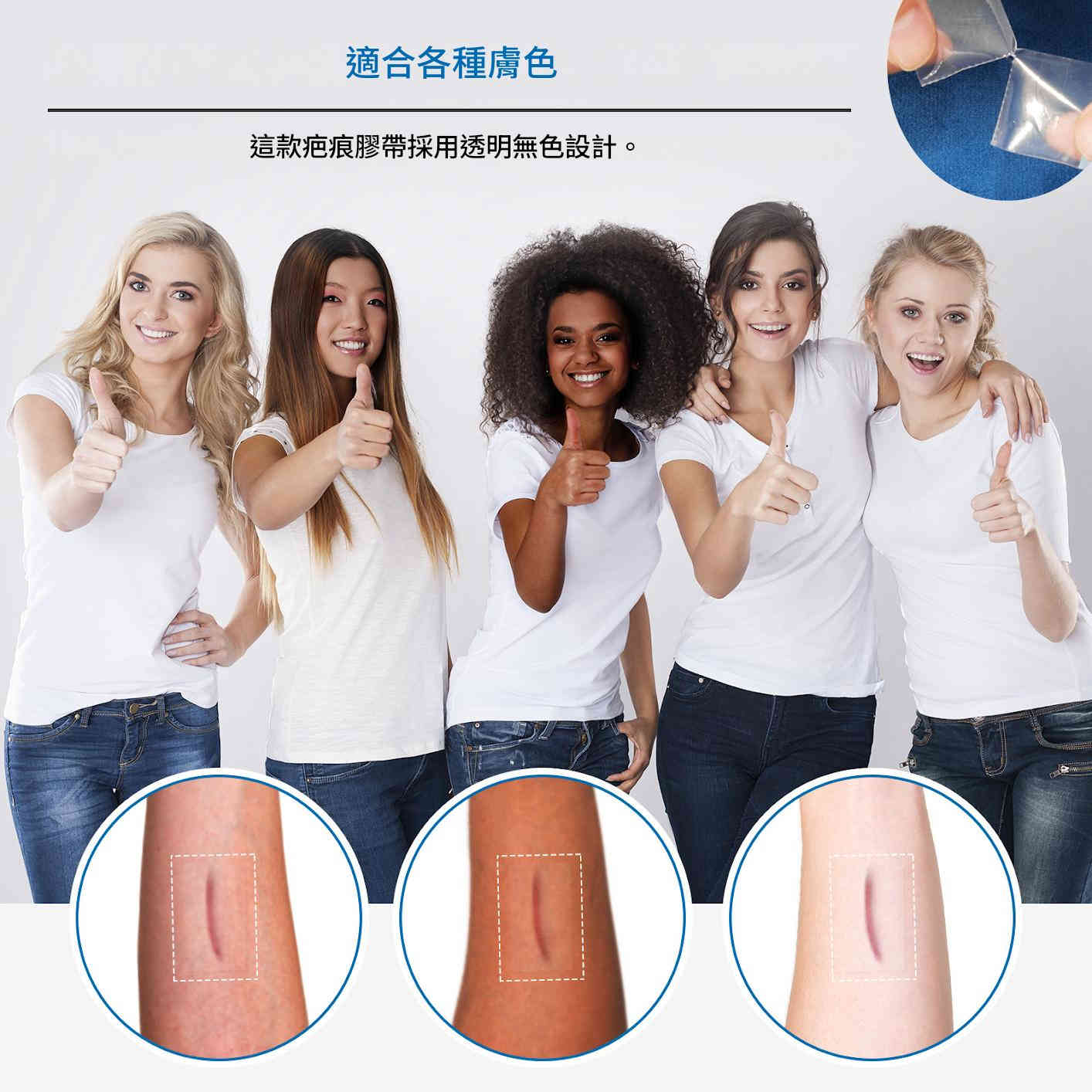 elaimei 專業醫療級透明矽膠疤痕貼x2