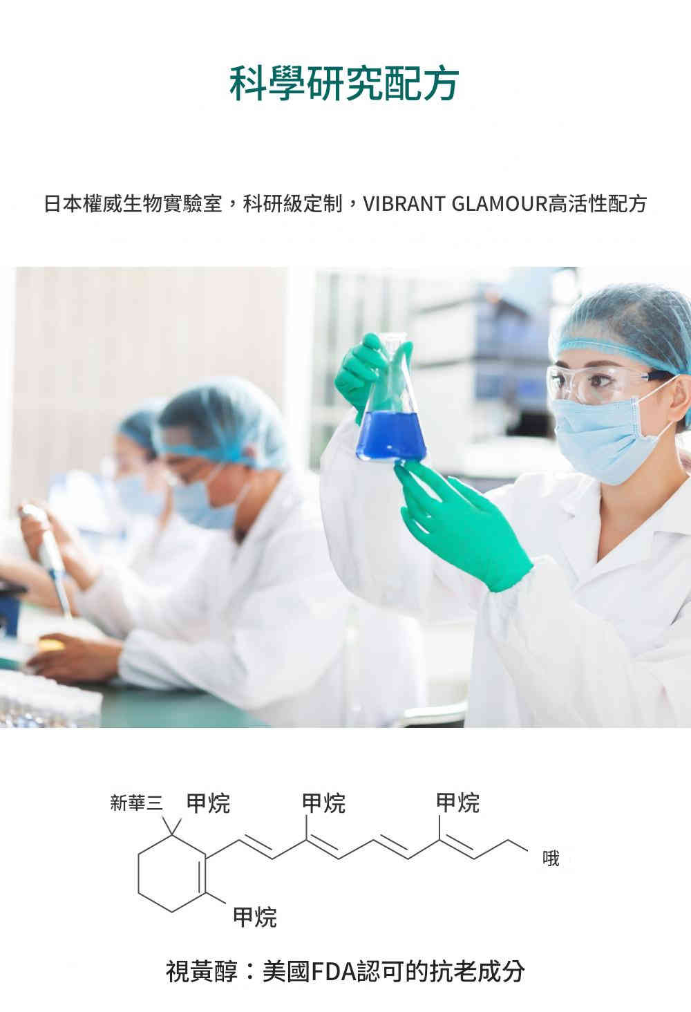 vibrant glamour維他命+玻尿酸抗衰老特效面霜 30g/瓶