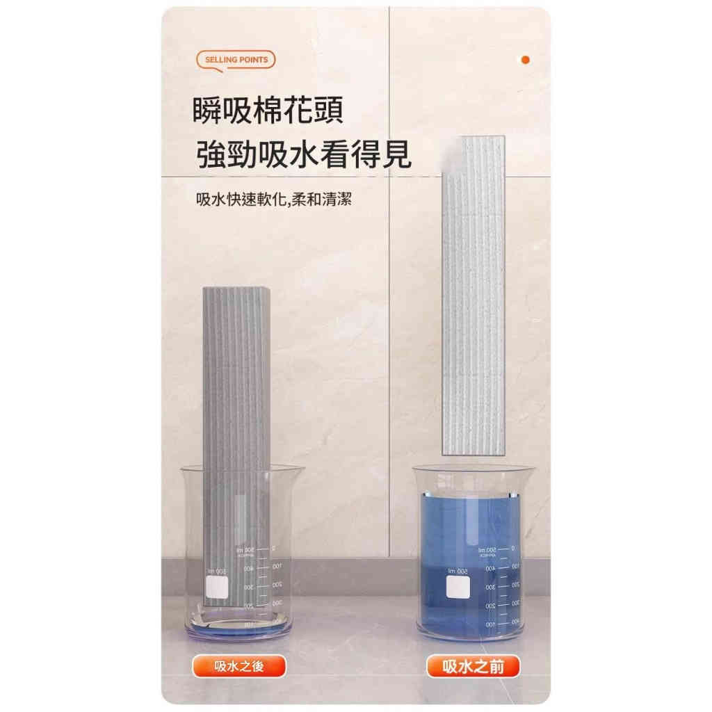 「迷你小拖把3支裝 + 10塊海綿頭｜免手洗強效去污，一推一拉搞定全屋清潔！」