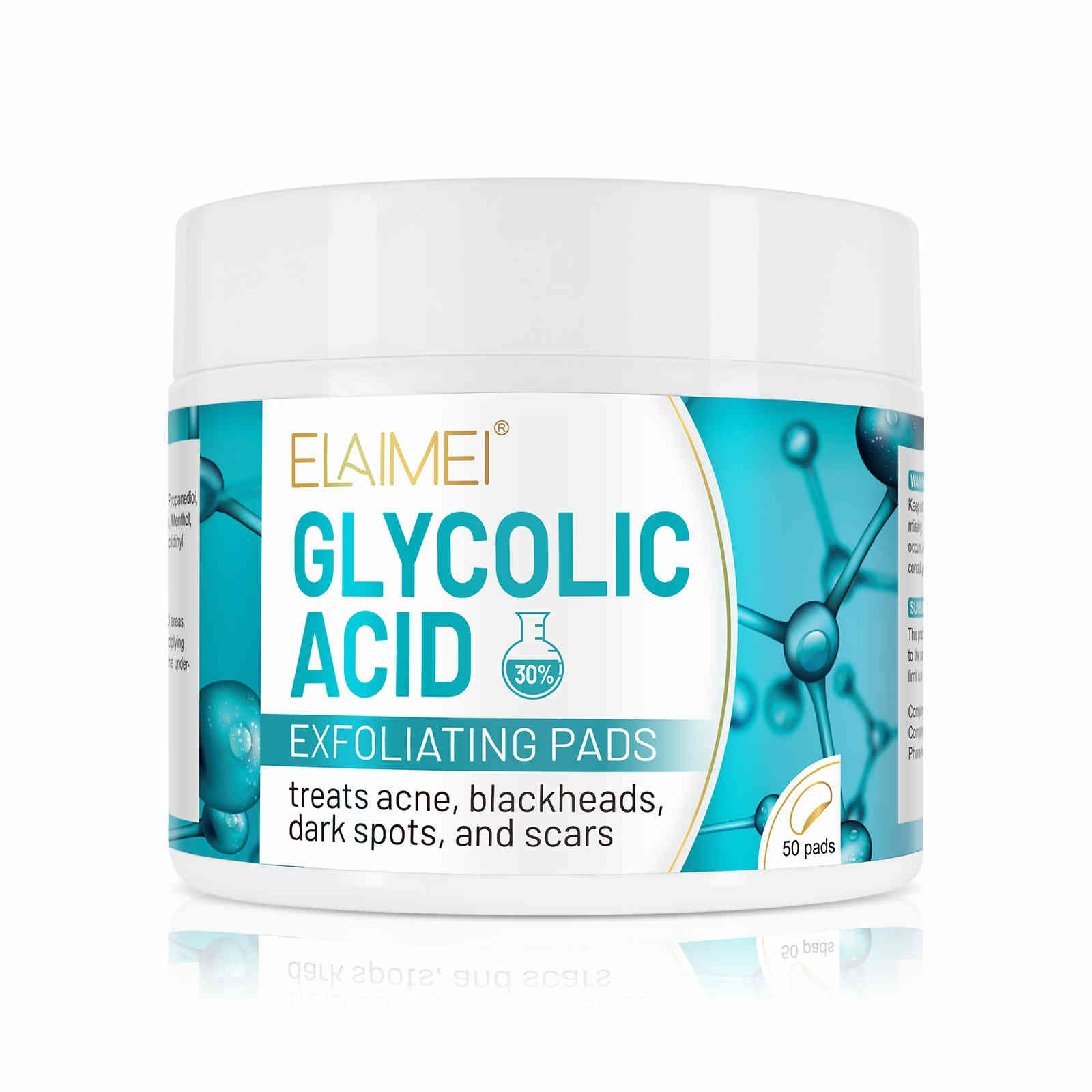 elaimei 30% 乙醇酸去角質棉片 ( 一盒50片)