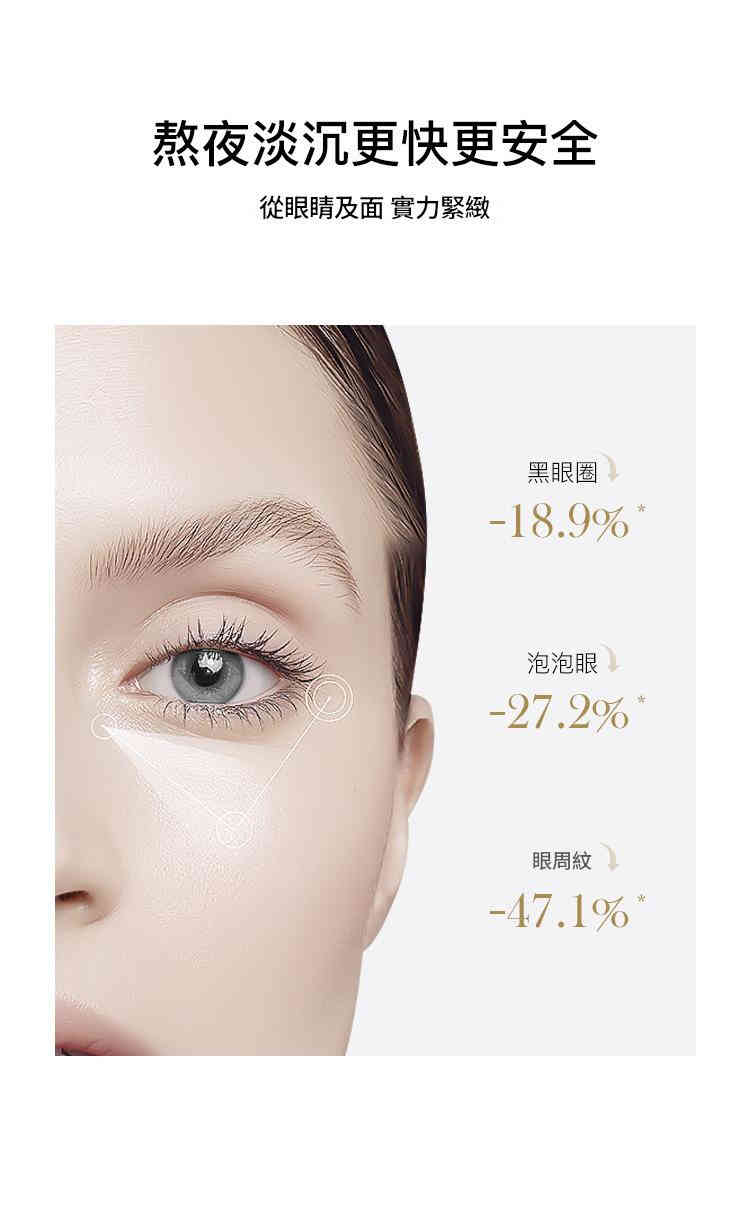 beiling mei 黃金膠原蛋白淡化防眼紋防熬夜眼部護理眼霜60g/瓶