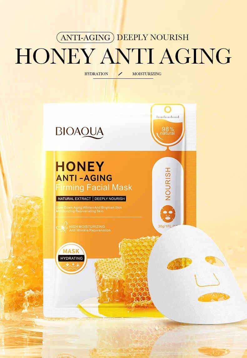 BIOAQUA 蜂蜜抗皺面膜 30g/片 bioaqua 蜂蜜抗皺面膜 30g/片