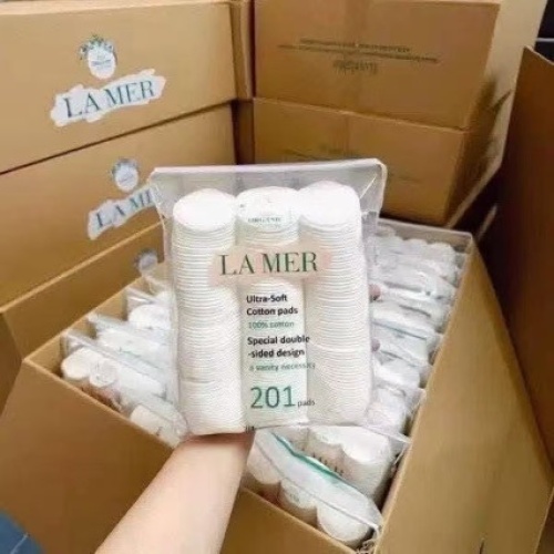 la mer 雙面設計極致柔軟化妝棉 ( 一包201片）x2