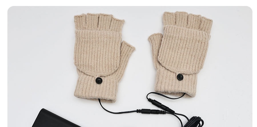 usb 充電式保溫暖手套（雙面（手心手背）加熱+可調溫）