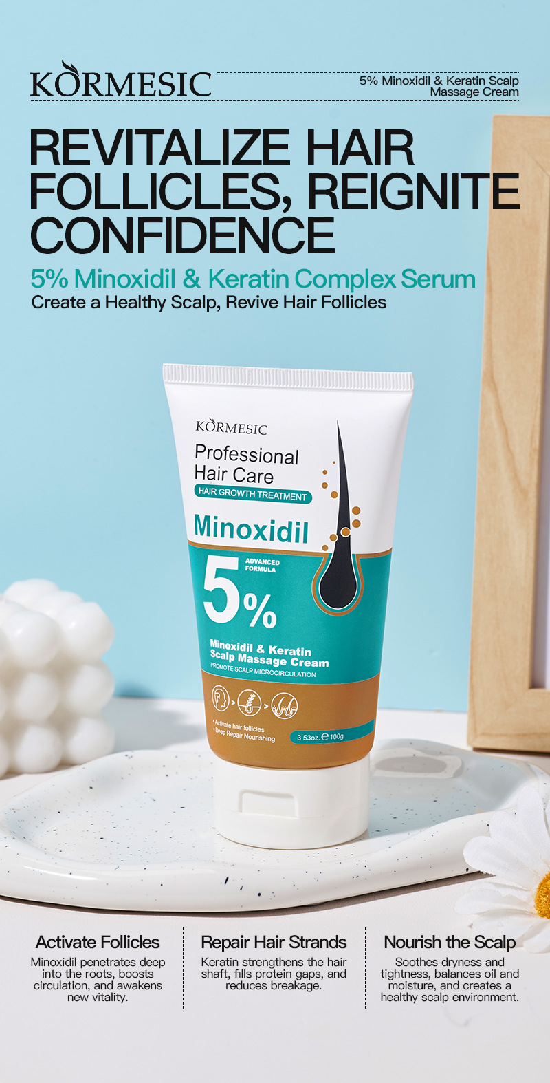 KORMESIC 5%米諾地爾角蛋白生髮護理套裝 CUN00102 25