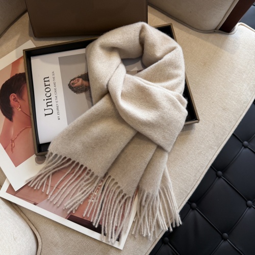 100%羊毛山羊绒围巾 女士素色气质保暖围脖