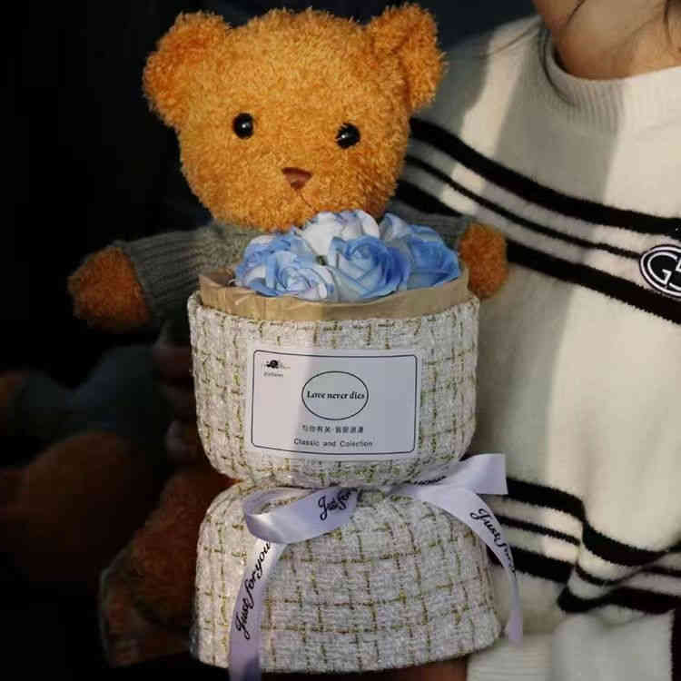 禮物泰迪熊公仔+永生玫瑰花束 auto draft