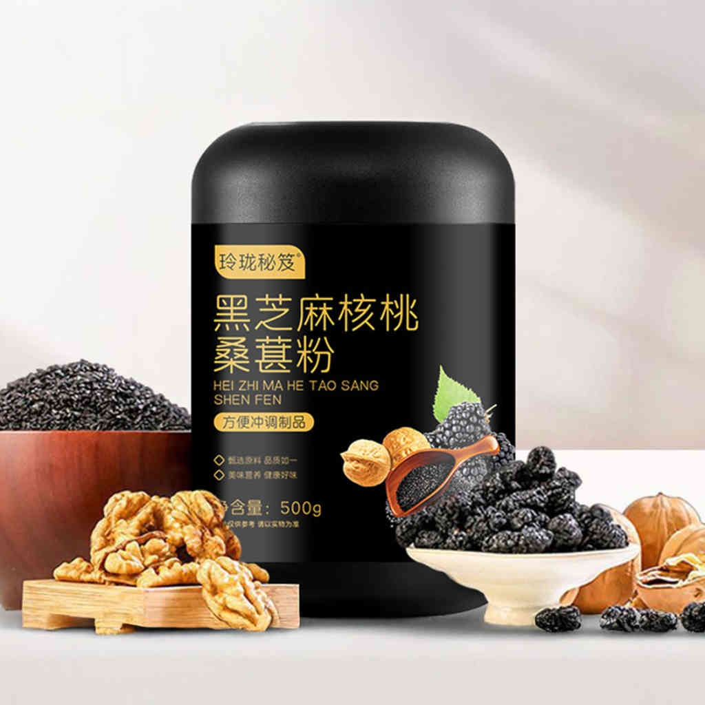 黑芝麻核桃桑葚粉/黑芝麻糊 500g