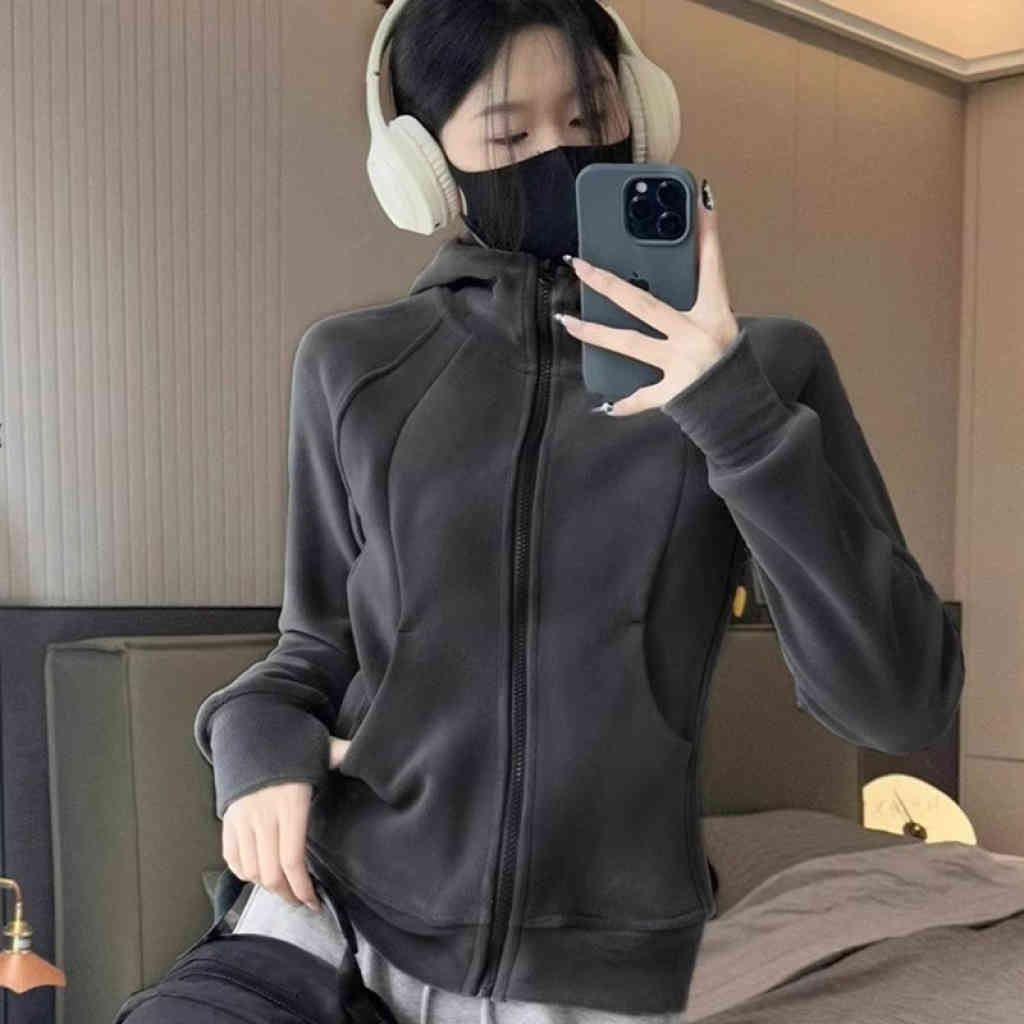 2025秋季新款 女款收腰搖粒絨衛衣外套