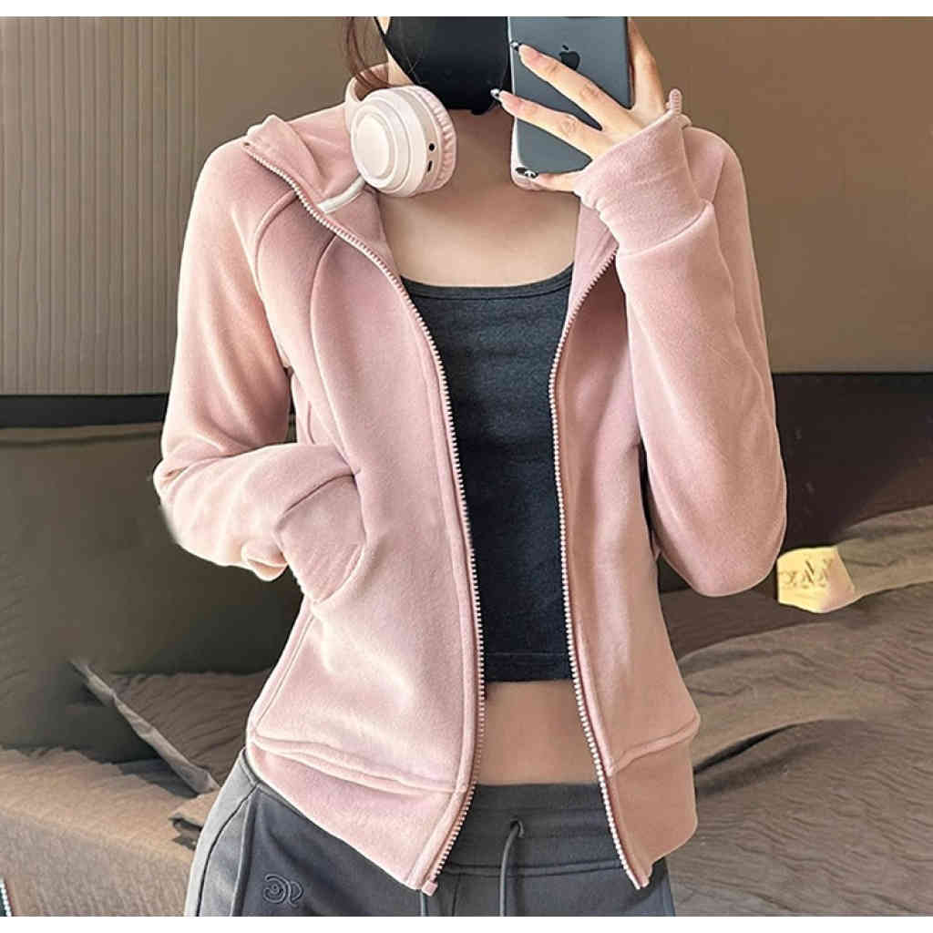 2025秋季新款 女款收腰搖粒絨衛衣外套