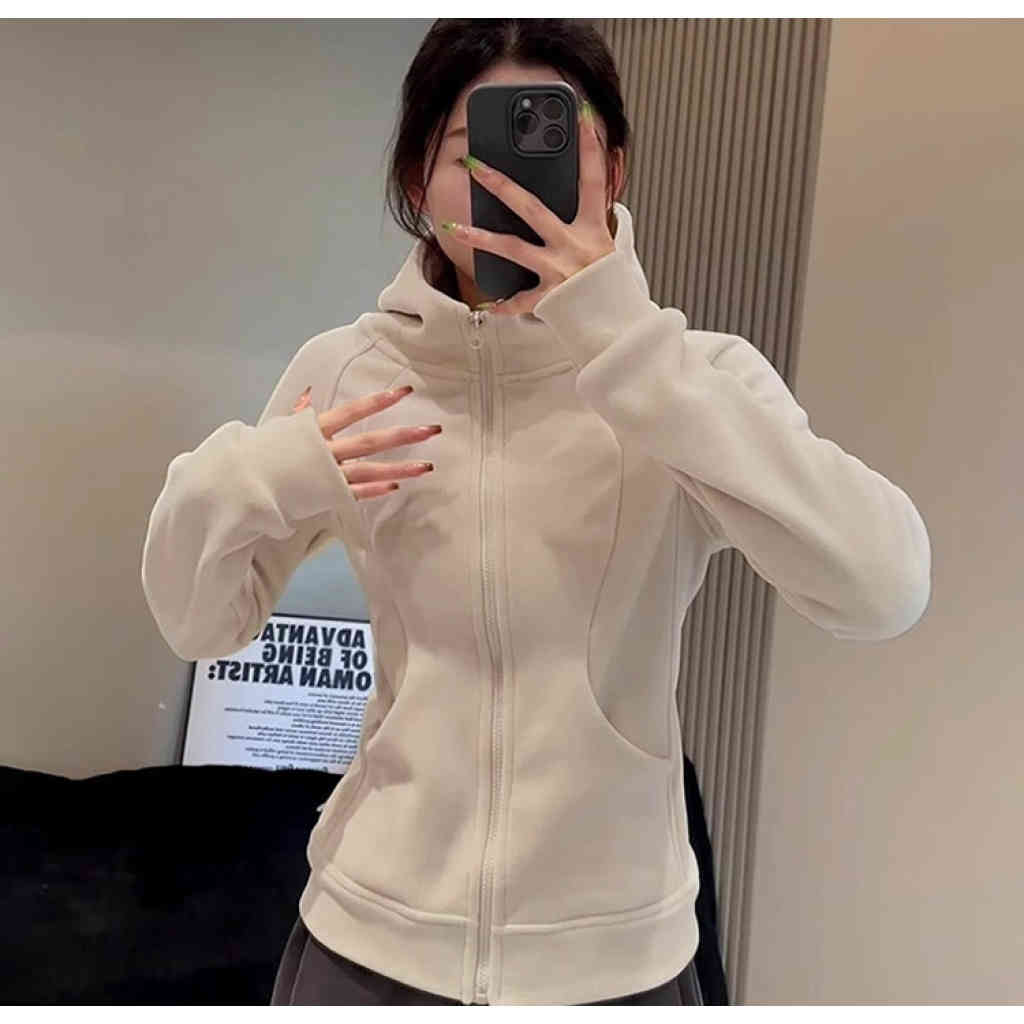 2025秋季新款 女款收腰搖粒絨衛衣外套