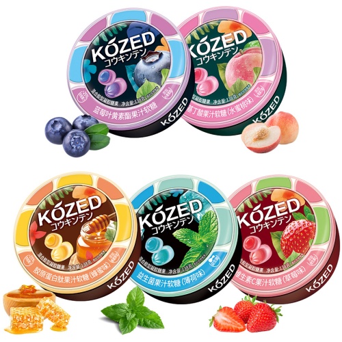 KOZED 益生菌果汁爆汁軟糖(5味可選)