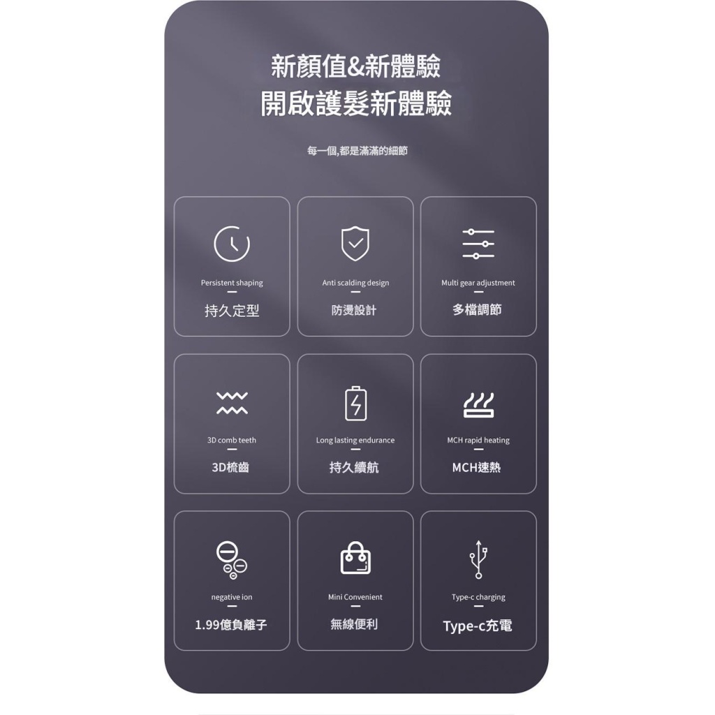 液晶無線直髮梳