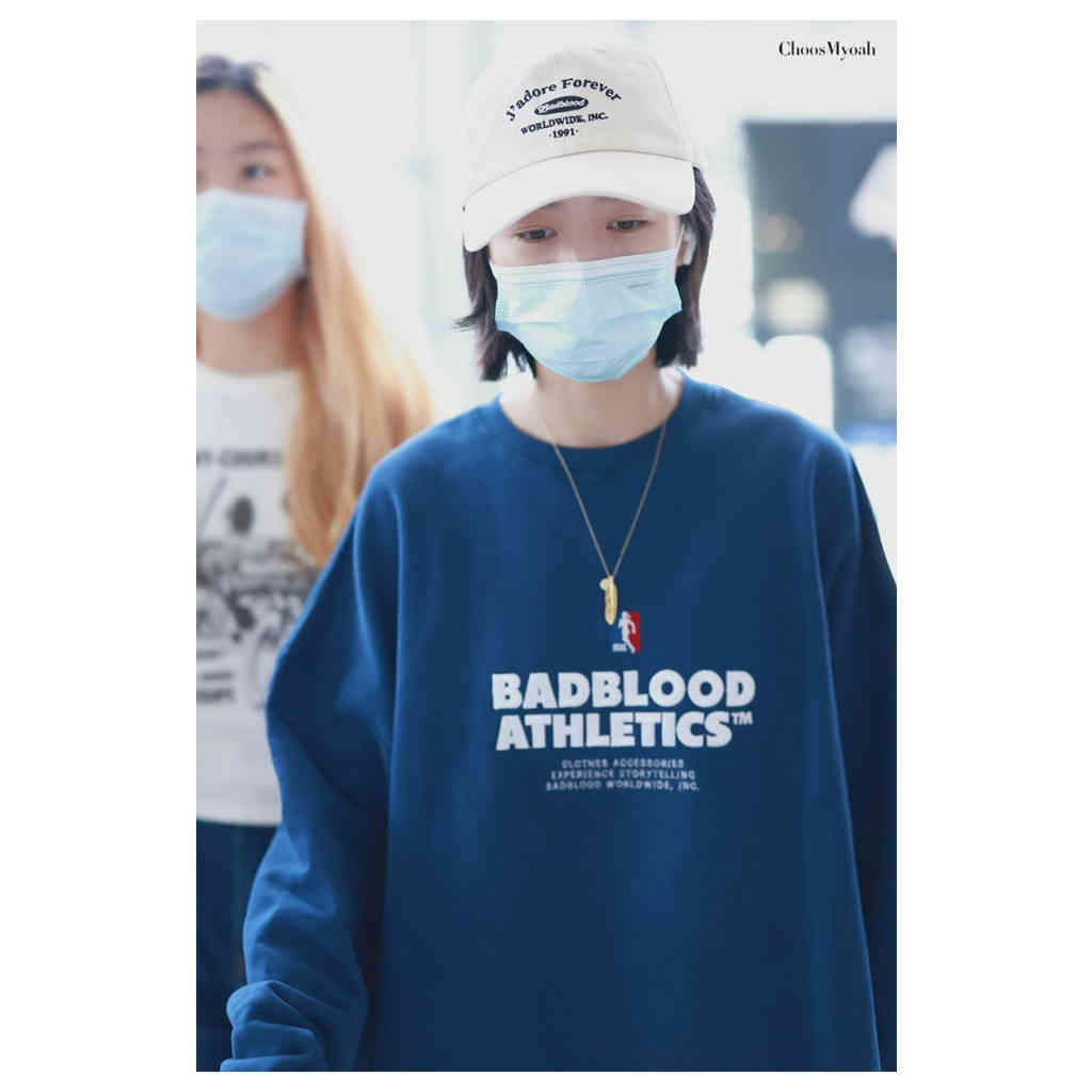 韓國badblood字母刺繡棒球帽