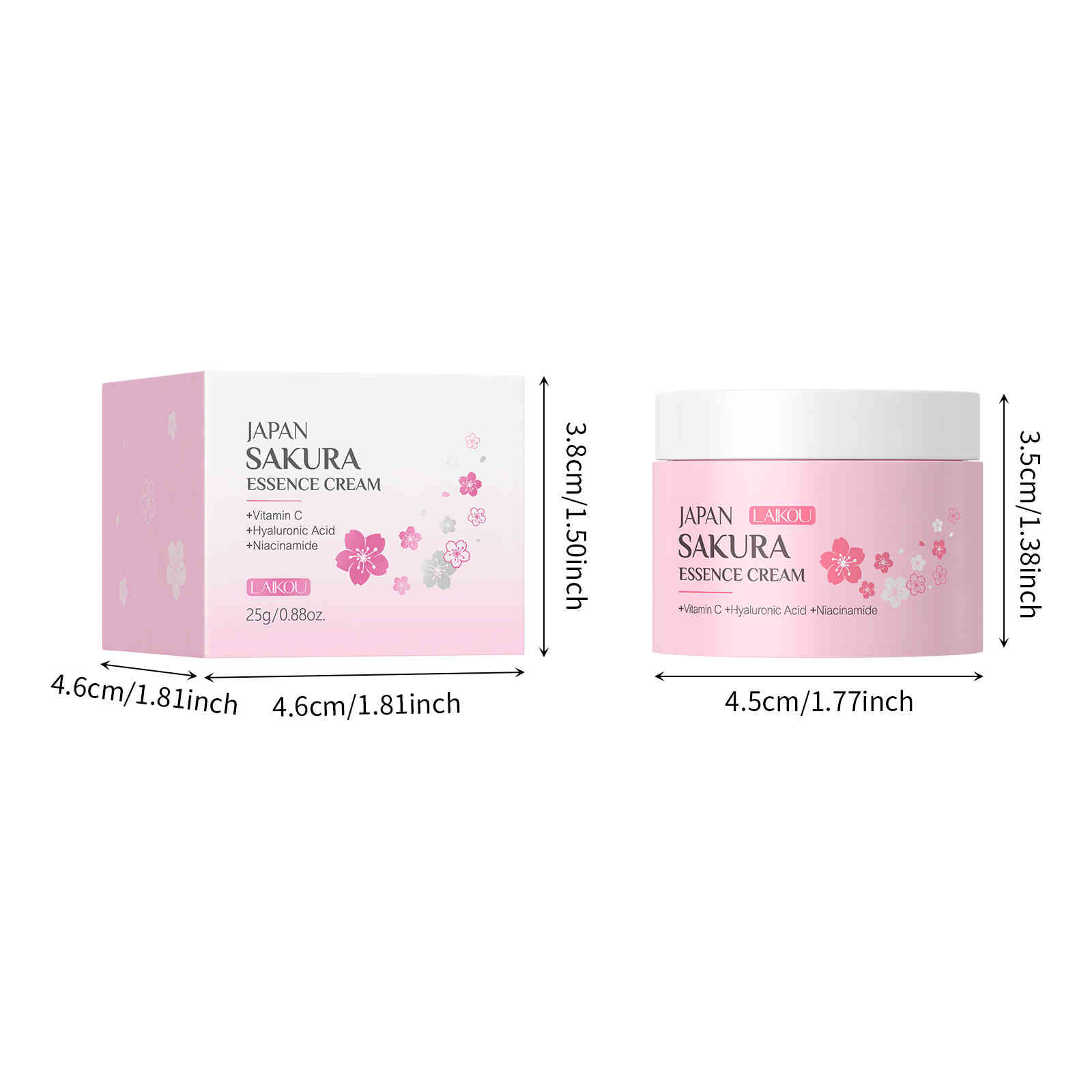 萊蔻日本櫻花精華乳霜25g 補水保濕霜 萊蔻日本櫻花精華乳霜25g 補水保濕霜