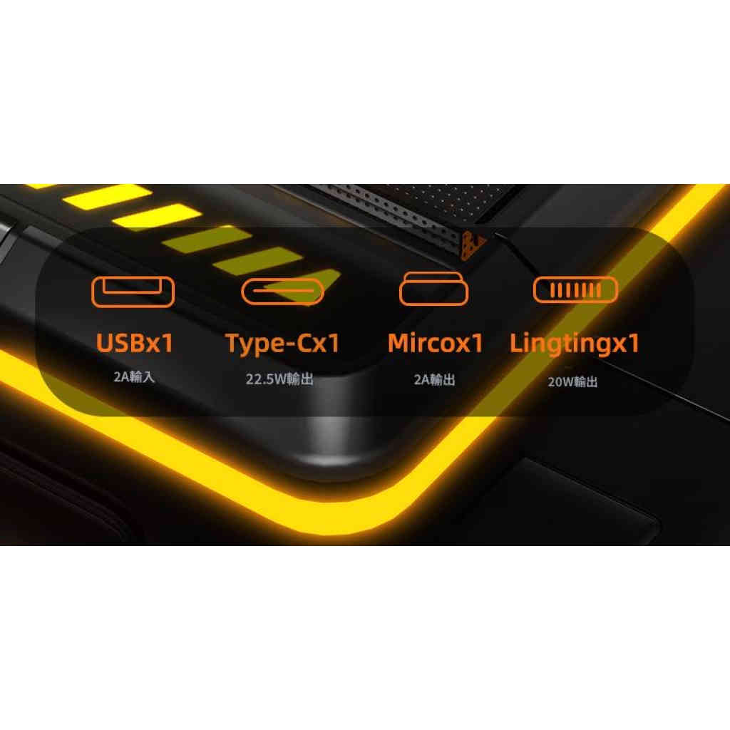 jurgen lange隨身迷你自備線22.5w快充行動電源10000/20000毫安