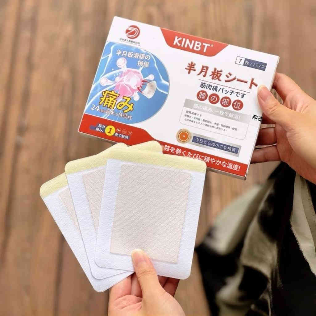 kinbt半月板貼腰腿肩頸關節外用膏貼健康貼正品7貼/盒（3盒装）