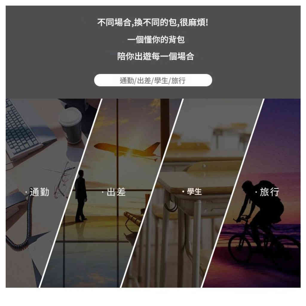 極簡雙肩背包 筆記本商務電腦包