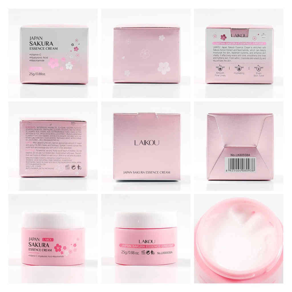 萊蔻日本櫻花精華乳霜25g 補水保濕霜