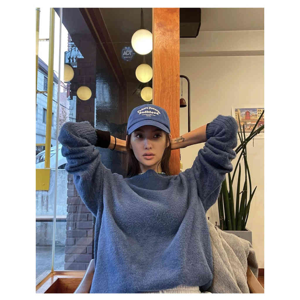 韓國badblood字母刺繡棒球帽