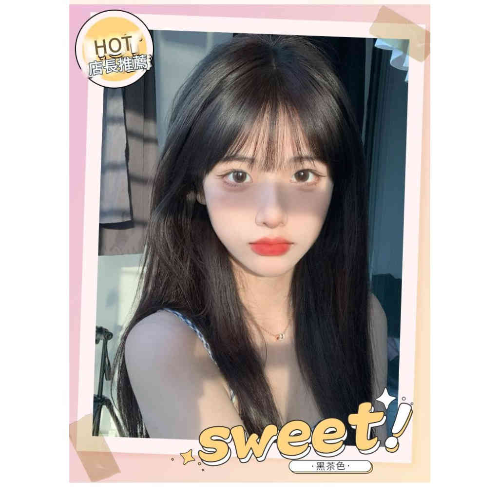 絕美一刀切長直髮假髮 長度62cm