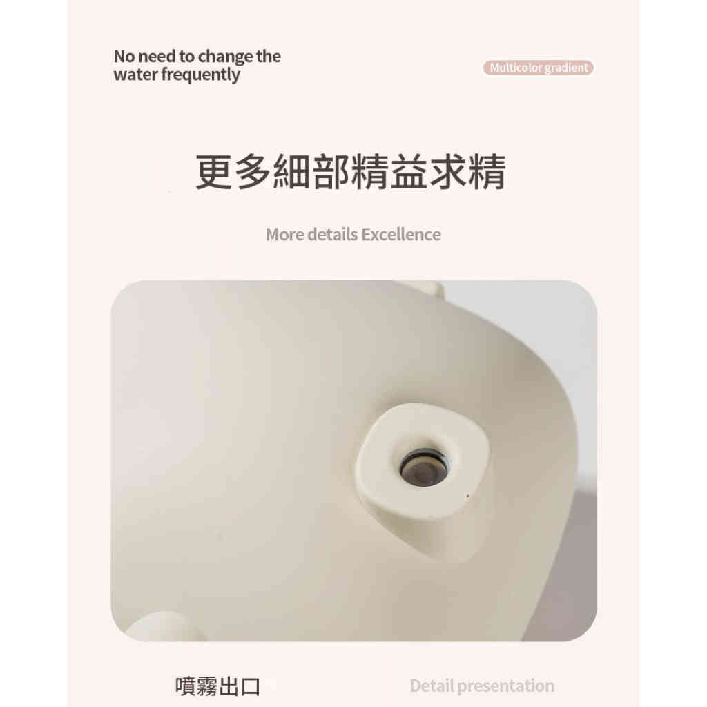 小房子加濕器 七彩夜燈靜音加濕 無線便攜納米細霧