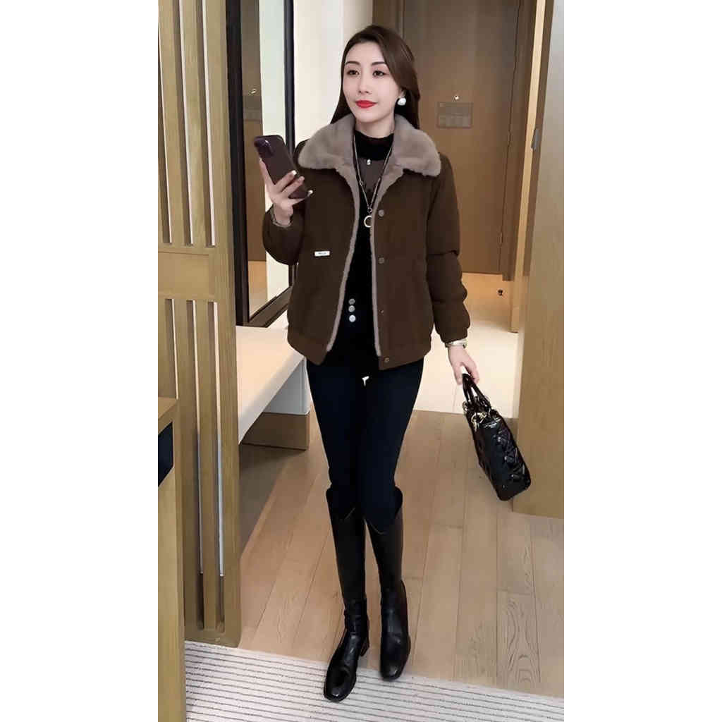 2025秋冬季新款 時尚百搭燈芯絨外套