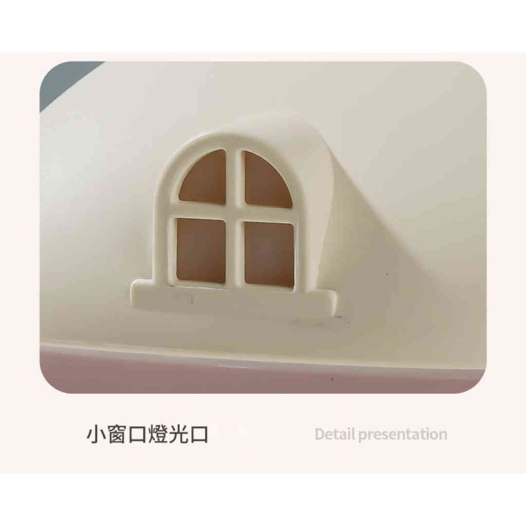 小房子加濕器 七彩夜燈靜音加濕 無線便攜納米細霧