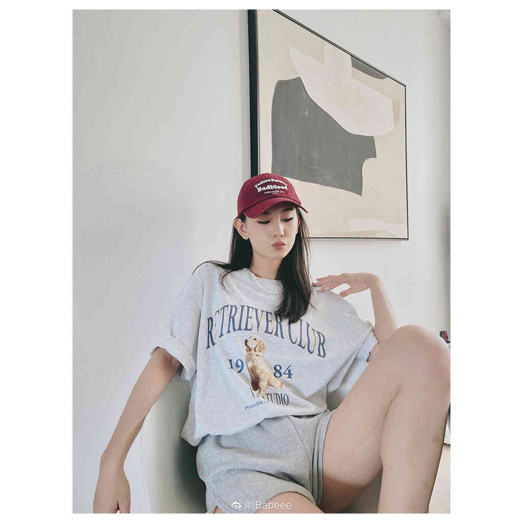 韓國badblood字母刺繡棒球帽