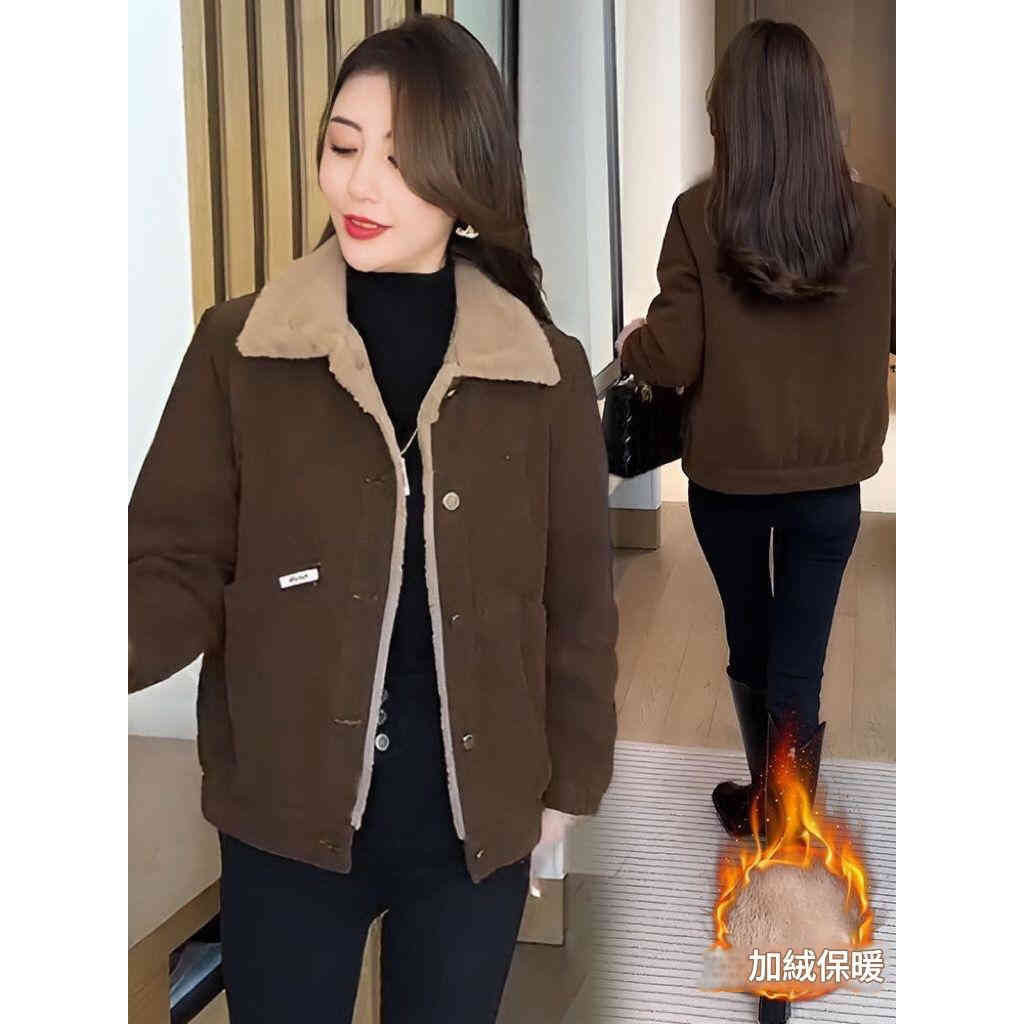 2025秋冬季新款 時尚百搭燈芯絨外套