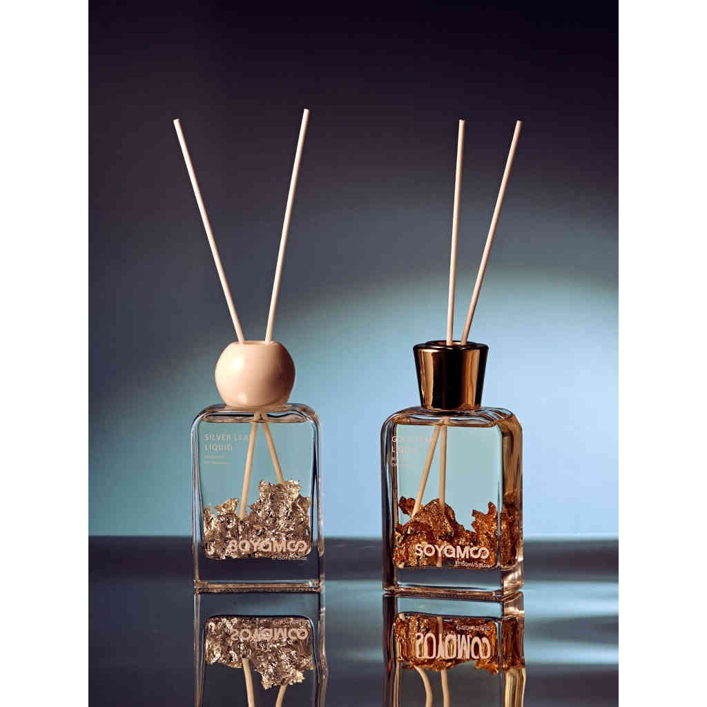 金箔銀箔藤條香薰高級感空氣清新持久留香氛香水