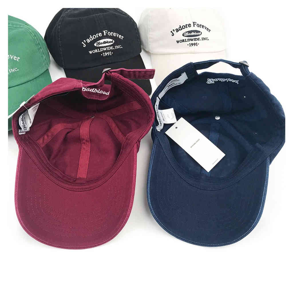 韓國badblood字母刺繡棒球帽