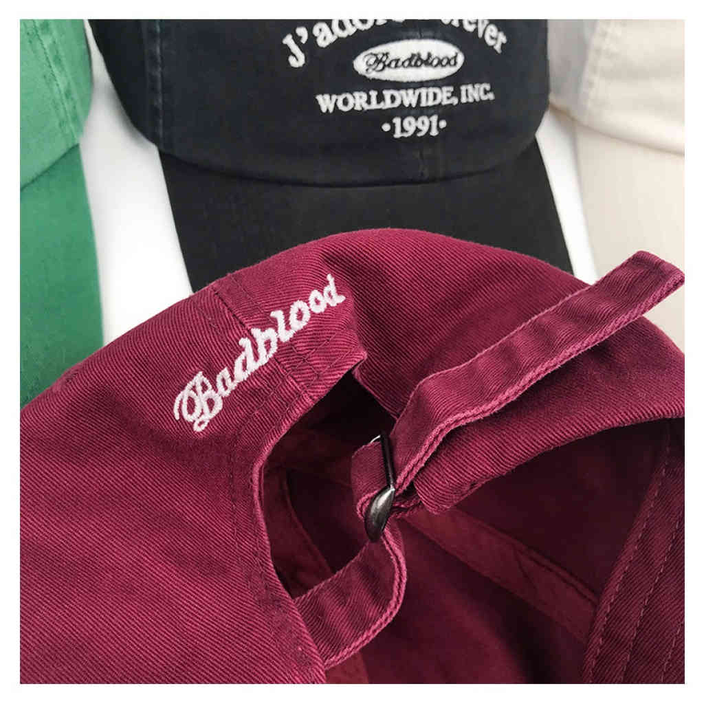 韓國badblood字母刺繡棒球帽