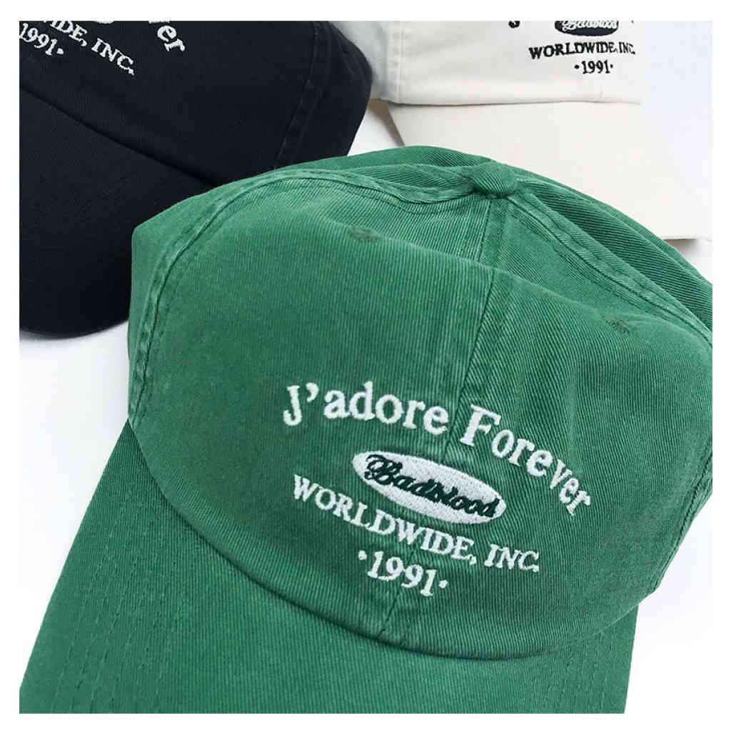 韓國badblood字母刺繡棒球帽