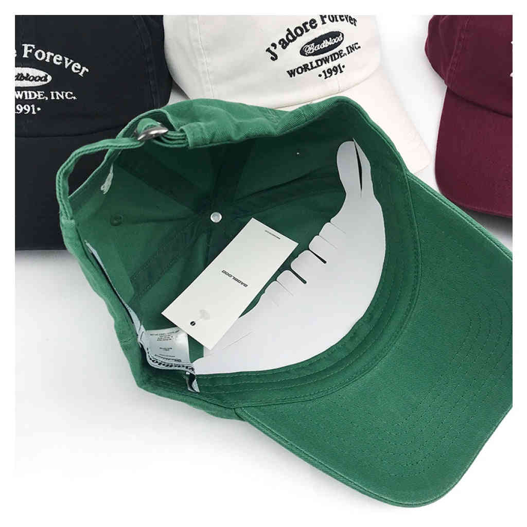 韓國badblood字母刺繡棒球帽