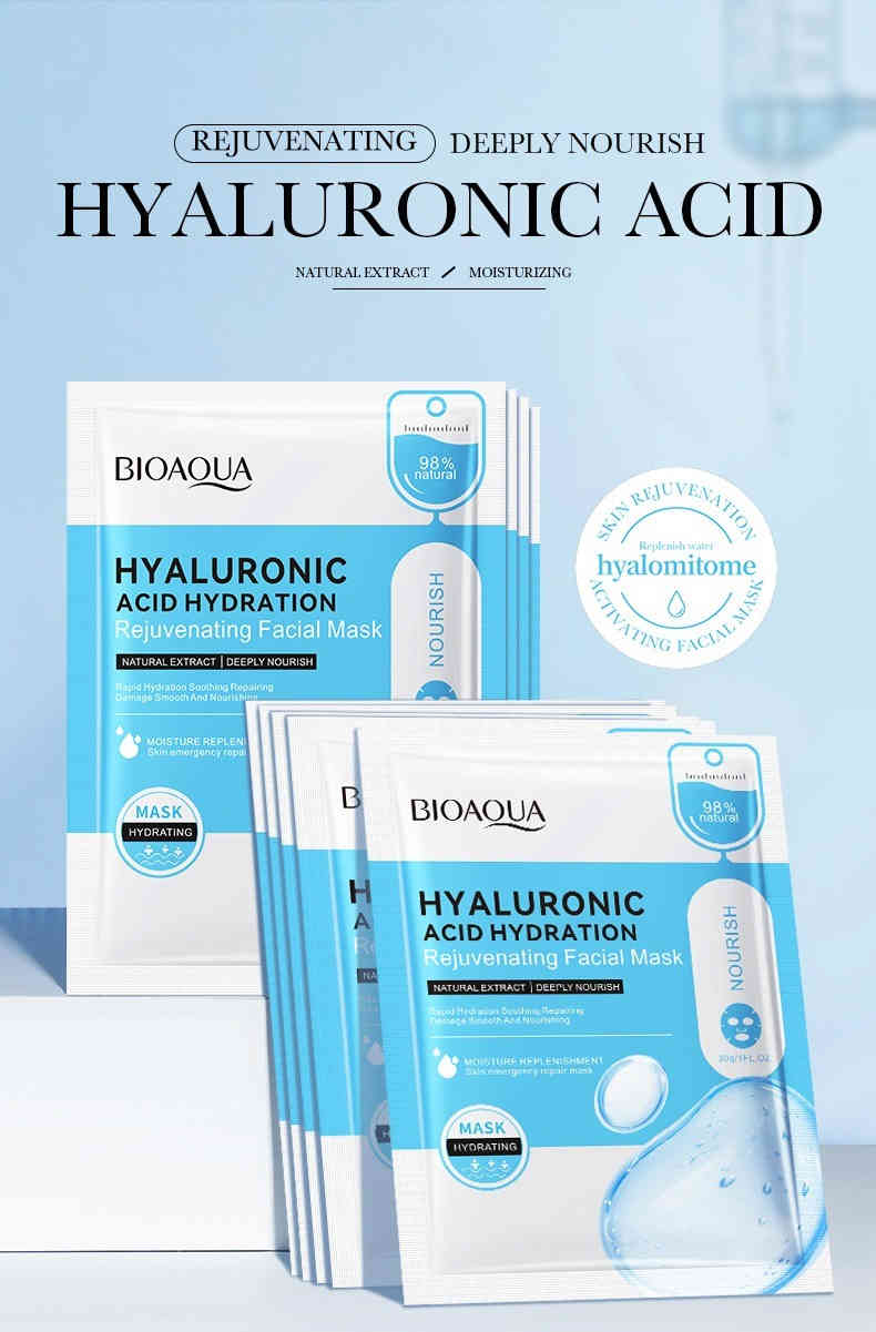 bioaqua 玻尿酸煥顏面膜 30g/片 bioaqua 玻尿酸煥顏面膜 30g/片