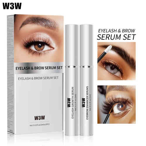 w3w 睫毛眉毛滋養精華套組 3ml+3ml/2支裝（睫毛+眉毛）
