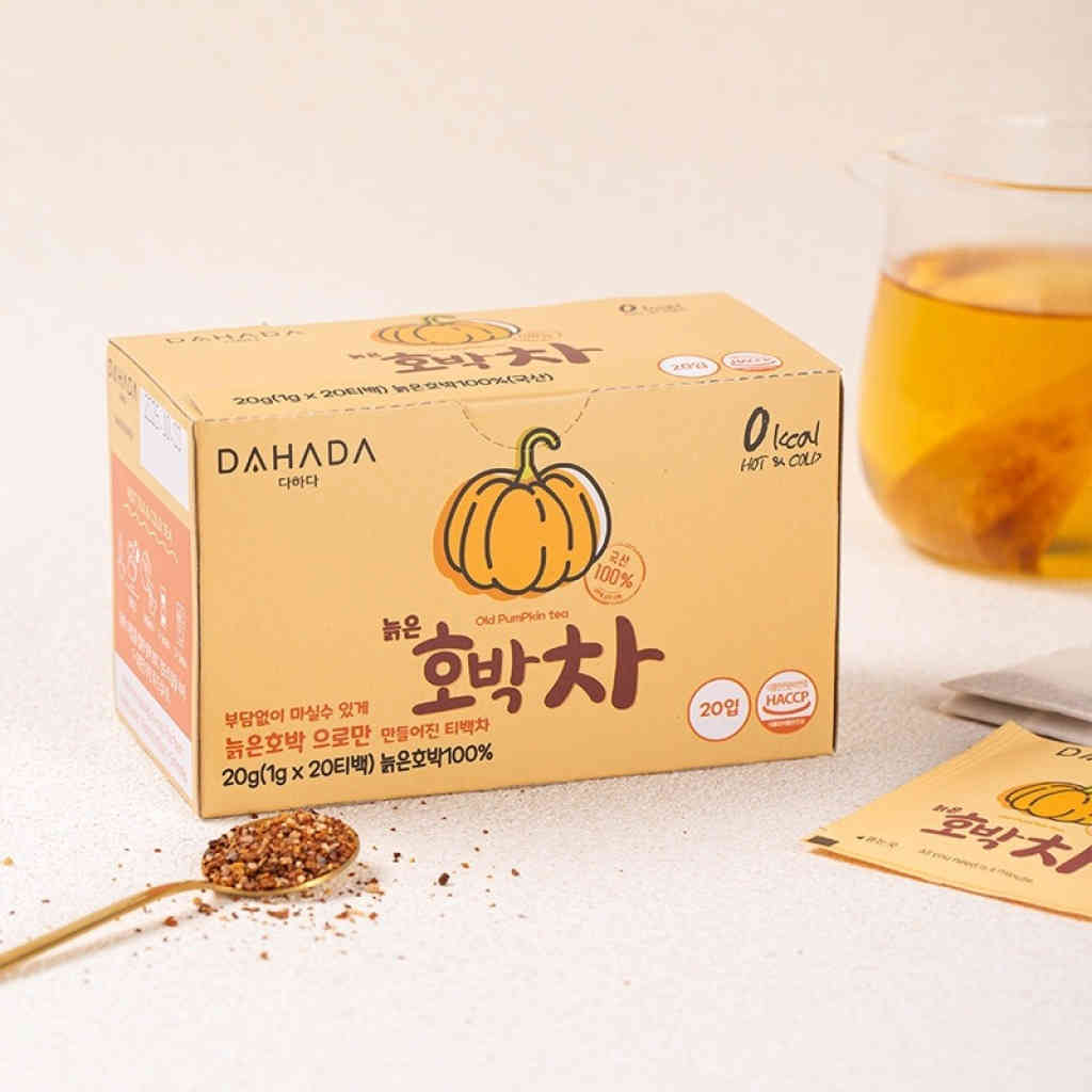 [韓國] dahada 南瓜茶 盒/20g(20包)｜南瓜紅豆茶 盒/30g(20包)